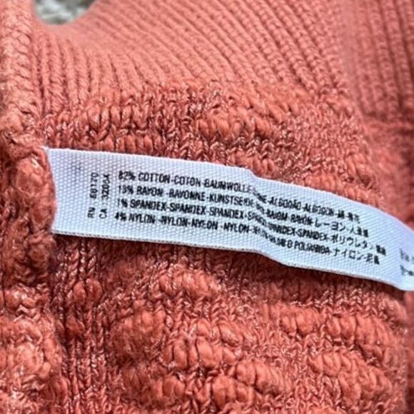 Free People FP BEACH Knit Crop Tank in Terracotta Size SMALL - Picture 5 of 5